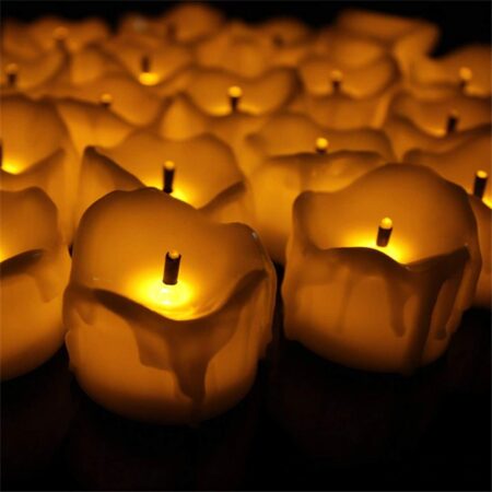 Fireless Melting LED Candle for Home Decoration ✨ (Pack of 6)